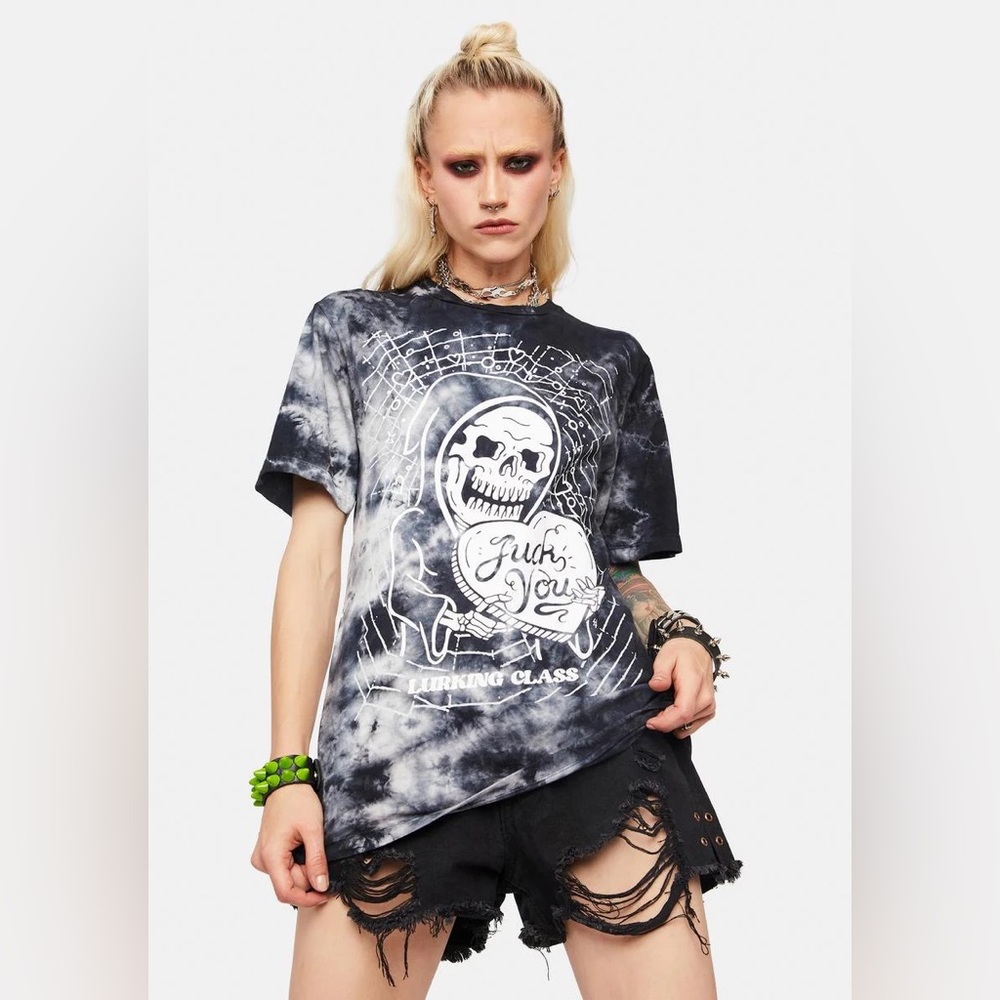 Dolls Kill Lurking Class “F*** You” Graphic Tee
